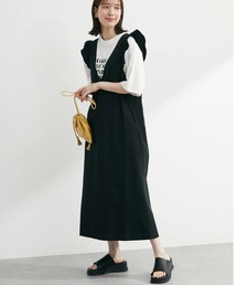 Sugar spoon | ・SUGAR SPOON ラッフルツイルワンピース(ワンピース)