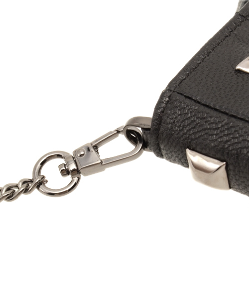 ROSE BUD（ローズバッド）の「 B145035 LAMB LEATHER STUDS POCHETTE（ショルダーバッグ・レディース・パープル/ブラック・ONE SIZE）」の6枚目の写真