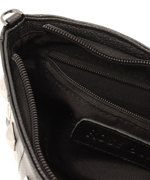 ROSE BUD（ローズバッド）の「 B145035 LAMB LEATHER STUDS POCHETTE（ショルダーバッグ・レディース・パープル/ブラック・ONE SIZE）」の5枚目の写真