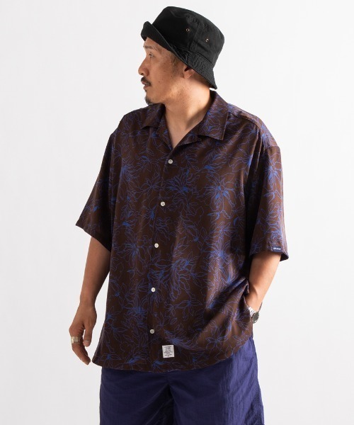APPLEBUM（アップルバム）の「Veuns Suede S/S Oversize Shirt（シャツ/ブラウス・メンズ・ブラウン/ブラック/グレー/パープル・MEDIUM/LARGE/X-LARGE）」の3枚目の写真