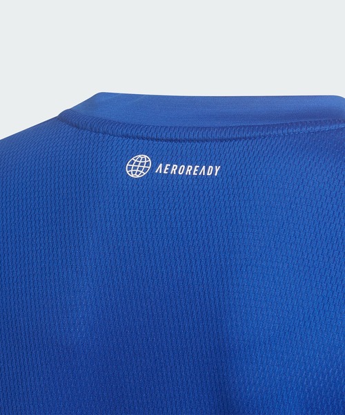 adidas（アディダス）の「デザインド フォー スポーツ AEROREADY トレーニング 半袖Tシャツ / アディダス（キッズ/子供用）（Tシャツ/カットソー・キッズ・ブルー/ブラック・130/140/150/160）」の7枚目の写真