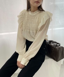 EPIMI E'PIMMY | シャーリングフリルブラウス(シャツ/ブラウス)