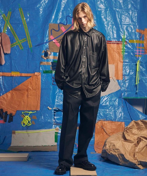 MAISON SPECIALプロテインレザープライム オーバーシャツ MAISON SPECIAL（メゾンスペシャル）の「《ユニセックスアイテム