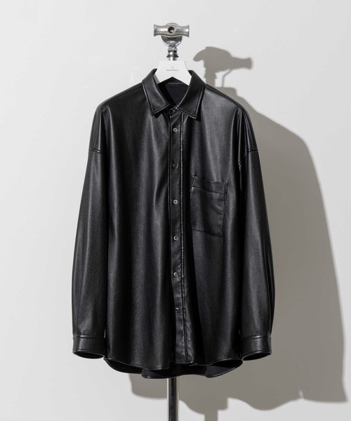 MAISON SPECIALプロテインレザープライム オーバーシャツ MAISON SPECIAL（メゾンスペシャル）の「《ユニセックスアイテム