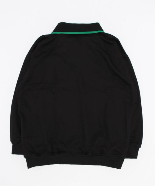 HOOK（フック）の「【HOOK】編み上げ花モチーフ付きポロシャツ風スウェット（スウェット・メンズ・ライトベージュ/ブラック・XL/M/L）」の12枚目の写真