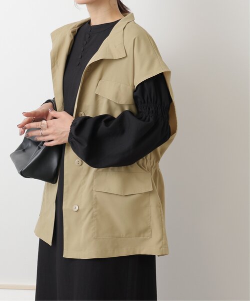 frames RAY CASSIN(フレームスレイカズン)の「ミリタリーベスト(ベスト・レディース・ブラック/ベージュ/カーキ・FREE)」の1枚目の写真