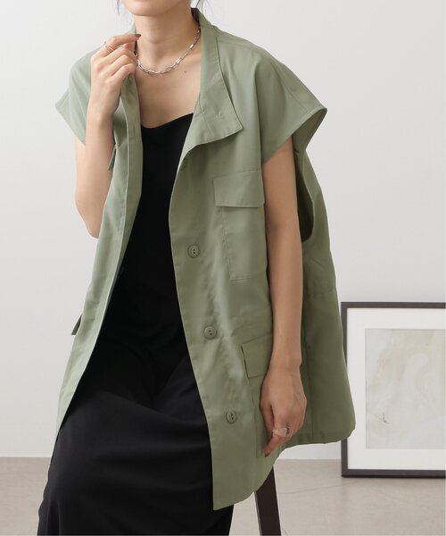 frames RAY CASSIN(フレームスレイカズン)の「ミリタリーベスト(ベスト・レディース・ブラック/ベージュ/カーキ・FREE)」の3枚目の写真