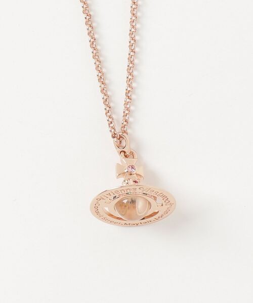 Vivienne Westwood（ヴィヴィアンウエストウッド）の「【Vivienne Westwood】NEW TINY ORB PENDANT 63020097（ネックレス・レディース・ピンク/シルバー/ゴールド/シルバー系その他・FREE）」の2枚目の写真