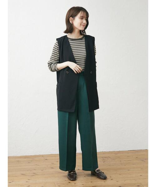 Petit fleur（プチフルール）の「・Petit Fleur センタープレスパンツ（その他パンツ・レディース・ブラック/ピンク/グリーン/ボルドー・FREE）」の12枚目の写真