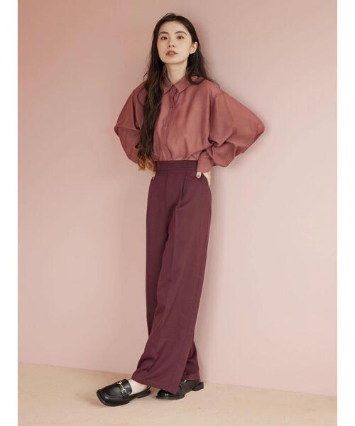 Petit fleur（プチフルール）の「・Petit Fleur センタープレスパンツ（その他パンツ・レディース・ブラック/ピンク/グリーン/ボルドー・FREE）」の20枚目の写真