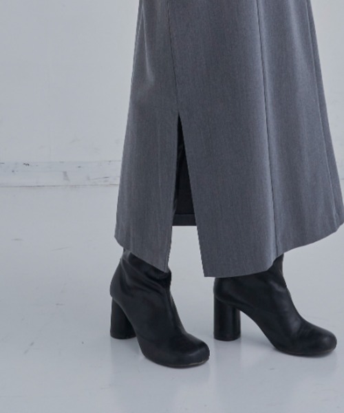 CLEARIMPRESSION （クリアインプレッション）の「【長さ調整可能】サスペンダーナローワンピース（ワンピース・レディース・ブラック/グレー・FREE）」の6枚目の写真