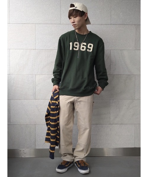 GAP（ギャップ）の「GAP 1969 ロゴ スウェット・トレーナー(ユニセックス)（スウェット・メンズ・ブラウン/エメラルド・XL/L/XS/S/M）」の19枚目の写真