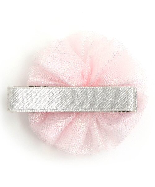 apres les cours（アプレレクール）の「チュール&ビースヘアクリップ（バレッタ/ヘアクリップ・キッズ・ピンク/アイボリー/レインボー/サーモンピンク・FREE）」の11枚目の写真