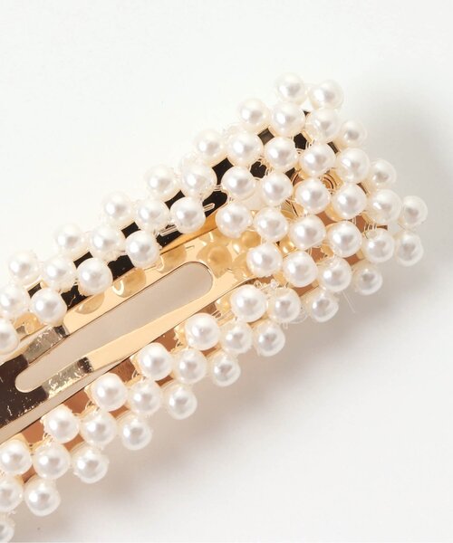 apres les cours（アプレレクール）の「チュール&ビースヘアクリップ（バレッタ/ヘアクリップ・キッズ・ピンク/アイボリー/レインボー/サーモンピンク・FREE）」の10枚目の写真