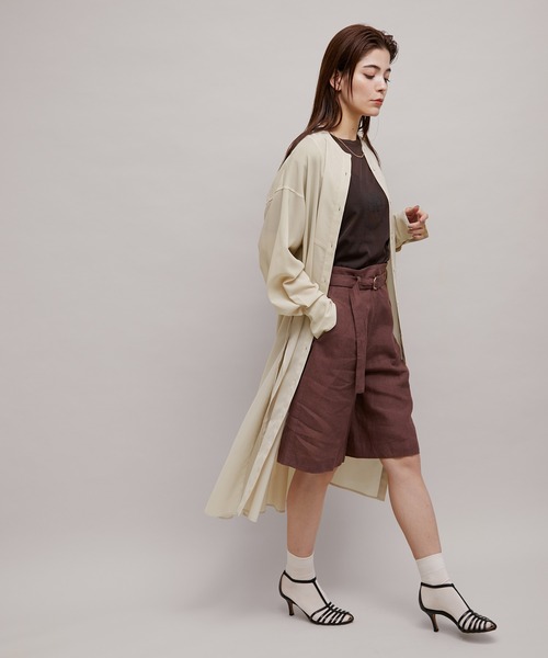 ROPE'(ロペ)の「【秋の新作】マルチWAYボザムシャツワンピース(シャツワンピース・レディース・ベージュ/オリーブ/ブラック・38)」の4枚目の写真