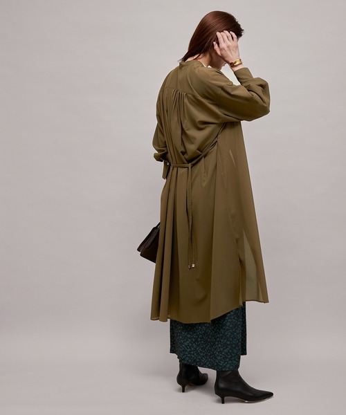 ROPE'(ロペ)の「【秋の新作】マルチWAYボザムシャツワンピース(シャツワンピース・レディース・ベージュ/オリーブ/ブラック・38)」の21枚目の写真