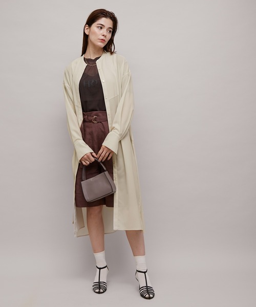 ROPE'(ロペ)の「【秋の新作】マルチWAYボザムシャツワンピース(シャツワンピース・レディース・ベージュ/オリーブ/ブラック・38)」の13枚目の写真