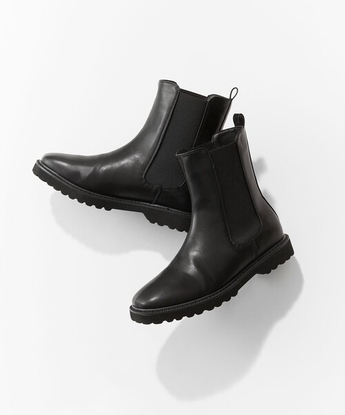 ANY（エニィ）の「【軽くて疲れにくい！】サイドゴアブーツ（ブーツ・レディース・ブラック系/黄土色系・LARGE/MEDIUM）」の2枚目の写真