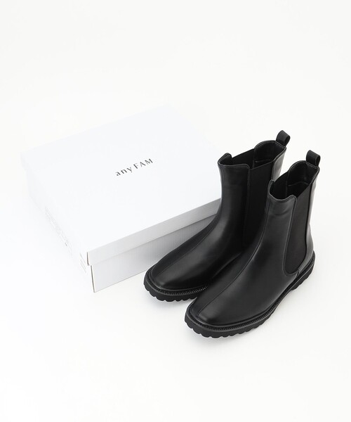 ANY（エニィ）の「【軽くて疲れにくい！】サイドゴアブーツ（ブーツ・レディース・ブラック系/黄土色系・LARGE/MEDIUM）」の12枚目の写真