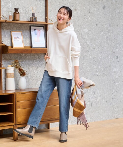 ANY（エニィ）の「【軽くて疲れにくい！】サイドゴアブーツ（ブーツ・レディース・ブラック系/黄土色系・LARGE/MEDIUM）」の16枚目の写真