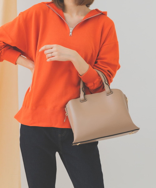 RODE SKO（ロデスコ）の「プチテープショルダー軽量トートバッグ（トートバッグ・レディース・グレー系その他/ブラック・ONE）」の5枚目の写真