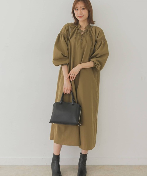 RODE SKO（ロデスコ）の「プチテープショルダー軽量トートバッグ（トートバッグ・レディース・グレー系その他/ブラック・ONE）」の4枚目の写真