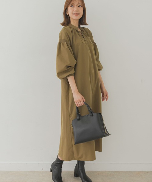 RODE SKO（ロデスコ）の「プチテープショルダー軽量トートバッグ（トートバッグ・レディース・グレー系その他/ブラック・ONE）」の7枚目の写真