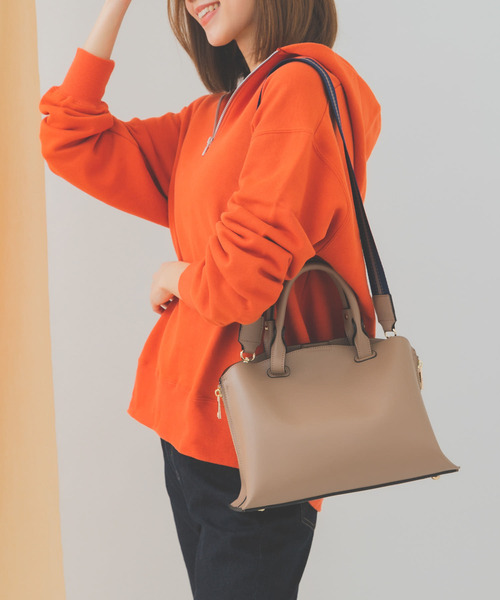 RODE SKO（ロデスコ）の「プチテープショルダー軽量トートバッグ（トートバッグ・レディース・グレー系その他/ブラック・ONE）」の14枚目の写真