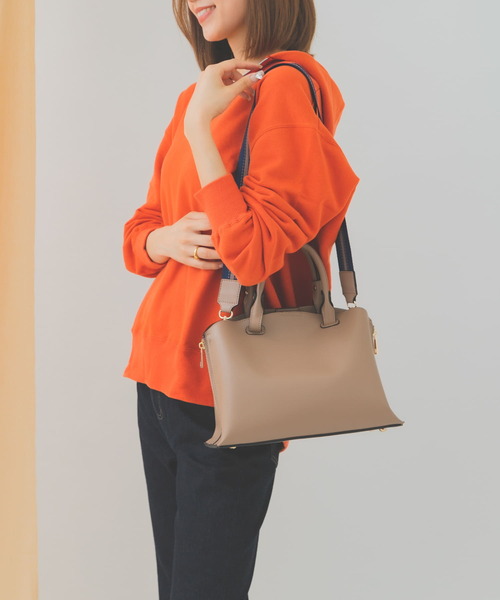 RODE SKO（ロデスコ）の「プチテープショルダー軽量トートバッグ（トートバッグ・レディース・グレー系その他/ブラック・ONE）」の18枚目の写真