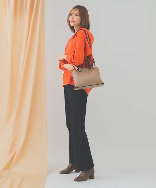 RODE SKO（ロデスコ）の「プチテープショルダー軽量トートバッグ（トートバッグ・レディース・グレー系その他/ブラック・ONE）」の20枚目の写真