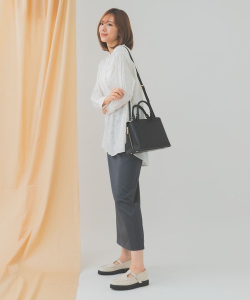 RODE SKO（ロデスコ）の「プチテープショルダー軽量トートバッグ（トートバッグ・レディース・グレー系その他/ブラック・ONE）」の21枚目の写真