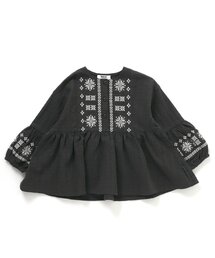 袖刺繍チュニック