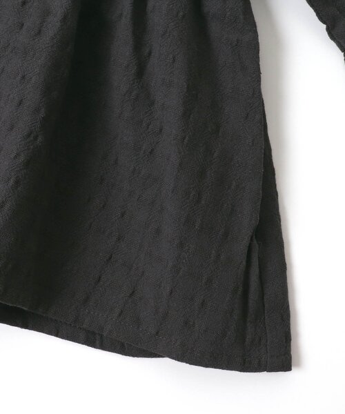BREEZE（ブリーズ）の「袖刺繍チュニック（チュニック・キッズ・チャコール/オフホワイト・90/120/80/130/140/110/100）」の12枚目の写真