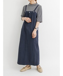 Samansa Mos2 blue | ◎タイトロングジャンスカ(ワンピース)