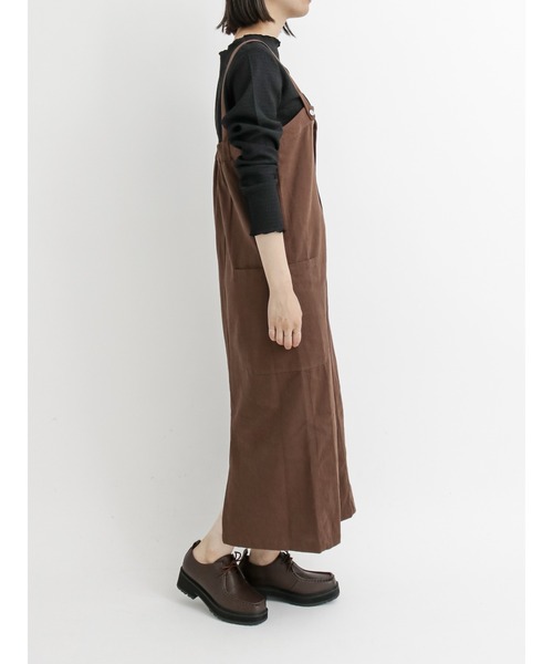 Samansa Mos2 blue（サマンサモスモスブルー）の「◎タイトロングジャンスカ（ワンピース・レディース・ブラウン/ネイビー/ブラック・ﾌﾘ-）」の10枚目の写真