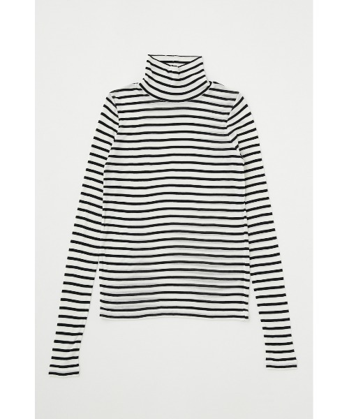 MOUSSY(マウジー)の「LOOSE FIT HIGH NECK トップス(Tシャツ/カットソー・レディース・レッド/ダークグリーン/オフホワイト/ブラック系その他・FREE)」の3枚目の写真