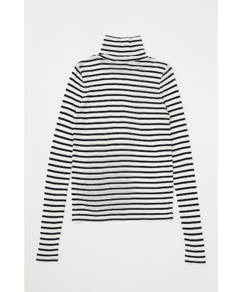 MOUSSY(マウジー)の「LOOSE FIT HIGH NECK トップス(Tシャツ/カットソー・レディース・レッド/ダークグリーン/オフホワイト/ブラック系その他・FREE)」の12枚目の写真