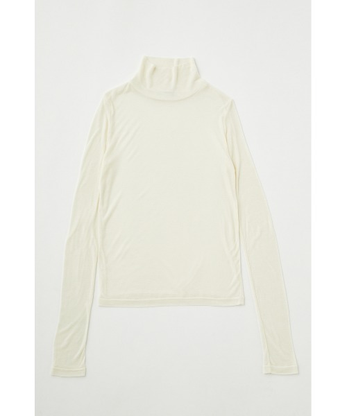 MOUSSY(マウジー)の「LOOSE FIT HIGH NECK トップス(Tシャツ/カットソー・レディース・レッド/ダークグリーン/オフホワイト/ブラック系その他・FREE)」の9枚目の写真