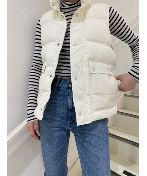 MOUSSY(マウジー)の「LOOSE FIT HIGH NECK トップス(Tシャツ/カットソー・レディース・レッド/ダークグリーン/オフホワイト/ブラック系その他・FREE)」の19枚目の写真