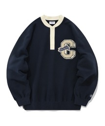 【COVERNAT】C LOGO VARSITY PATCH SWEATSHIRTS / カバーナット C LOGO バーシティ パッチ スウェットシャツ