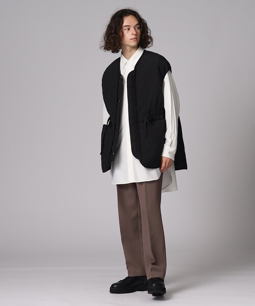 tk.TAKEO KIKUCHI（ティーケータケオキクチ）の「◆ナイロンワッシャーキルティングベスト（ベスト・メンズ・ブラック/カーキ/ナチュラル・88/66）」の10枚目の写真