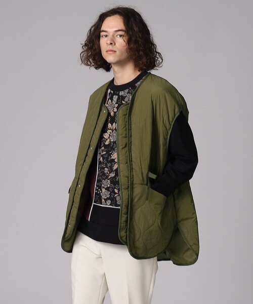 tk.TAKEO KIKUCHI（ティーケータケオキクチ）の「◆ナイロンワッシャーキルティングベスト（ベスト・メンズ・ブラック/カーキ/ナチュラル・88/66）」の20枚目の写真