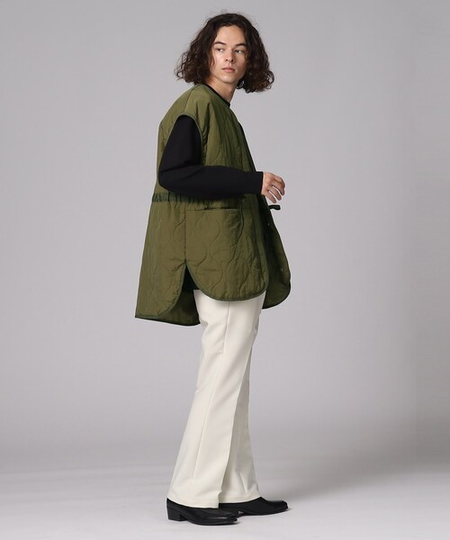 tk.TAKEO KIKUCHI（ティーケータケオキクチ）の「◆ナイロンワッシャーキルティングベスト（ベスト・メンズ・ブラック/カーキ/ナチュラル・88/66）」の21枚目の写真