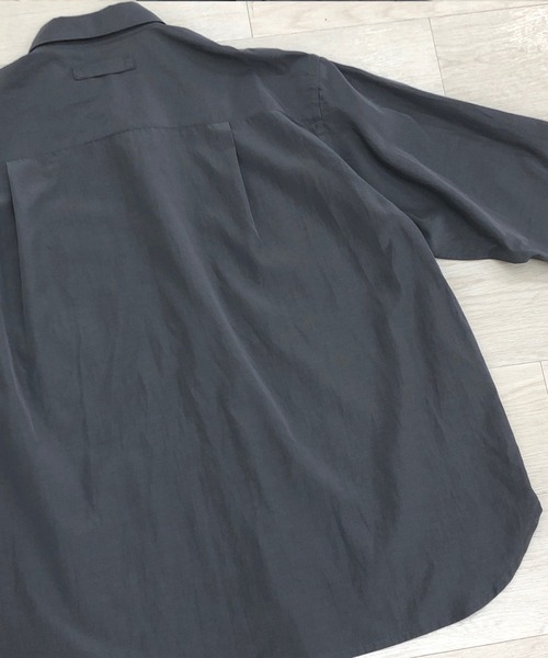 KIIT(キート)の「KIIT キート / R/C HIGH COUNT TYPEWRITER CLOTH REGULAR COLLAR SHIRT ハイカウントタイプライター レギュラーカラーシャツ / KIO-B97-200(シャツ/ブラウス・メンズ・レッド/チャコールグレー/アイボリー・1/3/2)」の8枚目の写真