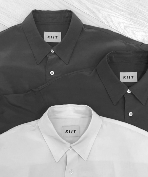 KIIT(キート)の「KIIT キート / R/C HIGH COUNT TYPEWRITER CLOTH REGULAR COLLAR SHIRT ハイカウントタイプライター レギュラーカラーシャツ / KIO-B97-200(シャツ/ブラウス・メンズ・レッド/チャコールグレー/アイボリー・1/3/2)」の18枚目の写真