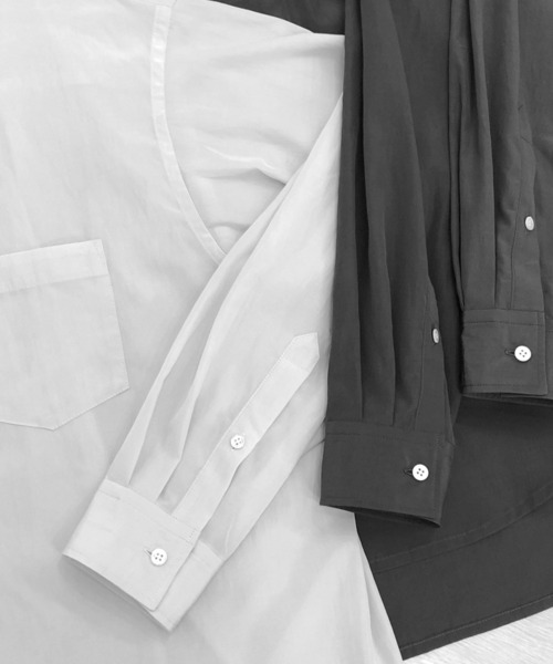 KIIT(キート)の「KIIT キート / R/C HIGH COUNT TYPEWRITER CLOTH REGULAR COLLAR SHIRT ハイカウントタイプライター レギュラーカラーシャツ / KIO-B97-200(シャツ/ブラウス・メンズ・レッド/チャコールグレー/アイボリー・1/3/2)」の19枚目の写真
