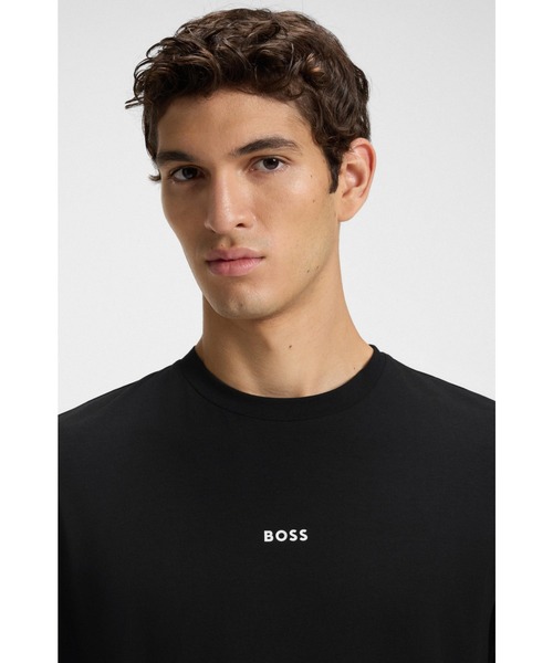 BOSS(ボス)の「【オンライン限定】コントラストロゴ ストレッチコットン レギュラーフィット Tシャツ(Tシャツ/カットソー・メンズ・ホワイト/ブラック・L/M/XL/XXL/S/XXXL)」の10枚目の写真