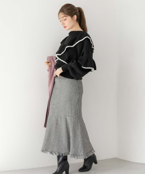 fifth(フィフス)の「【スタイリストプロデュース】スクエアトゥロングブーツ(ブーツ・レディース・ブラック/ブラウン・S/L/LL/M)」の9枚目の写真