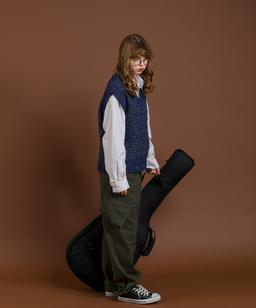 MUHET（ミュエータ）の「スラントポケットカーゴパンツ（カーゴパンツ・レディース・カーキ/ネイビー・SMALL/LARGE/MEDIUM）」の15枚目の写真