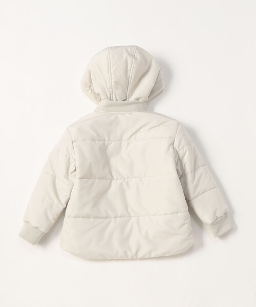 COMME CA ISM(コムサイズム)の「フード付き 中綿ブルゾン(ブルゾン・キッズ・モカ/アイボリー/ブラック・100cm/110cm/120cm/130cm/140cm/150cm)」の4枚目の写真